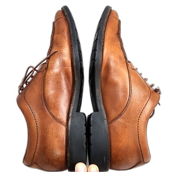 Neil M. 172412 Brown Leather Oxfords Men's Size 10 D - Picture 4 of 9